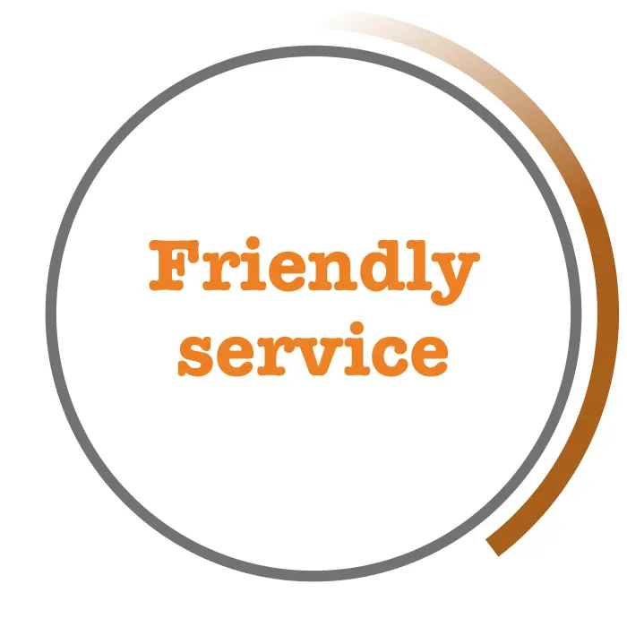 friendly service graphic